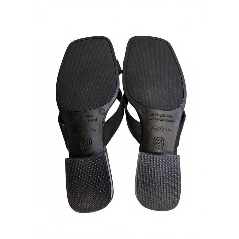 NEW FANFARES women's slip-on dress sandal in black - Picture 3 of 3